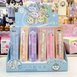 36pcs Miniso Chiikawa Dispensing Pen – Student DIY Handmade Quick Drying Glue Press Writing Stationery Wholesale