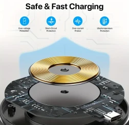 Wireless Charger 15W Max Wireless Charging Station Fast Wireless Charging Stand