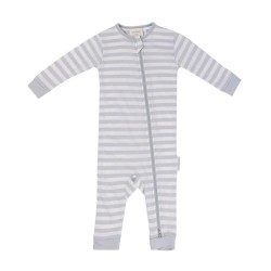 Woolbabe Merino Zip-Up Pyjamas | Pebble