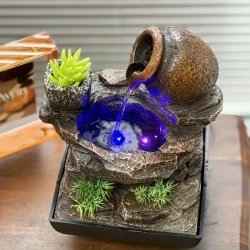 Serene Pastoral Tabletop Water Fountain