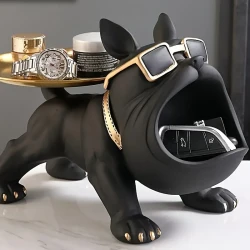 Creative Dog With Big Mouth Statue Art Craft,