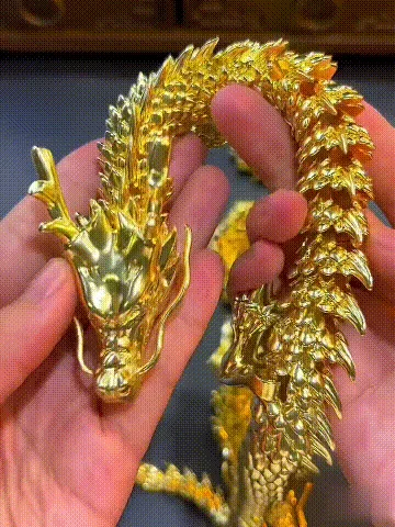 SAVE 49%Gold Dragon with Movable Joints