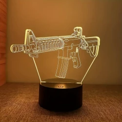 Creative Gun Shape Night Light Gift Light Desk Lamp