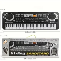 61-key Piano, Portable Electronic Keyboard, With Built-in Speaker And Microphone, Electric Digital Piano, Suitable For Beginners, Multi-function Musical Instrument