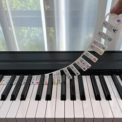 Reusable Silicone Piano Keyboard Note Labels - Perfect For Beginners Learning Piano Notes