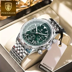 Poedagar Luxury Men'S Stainless Steel Watch