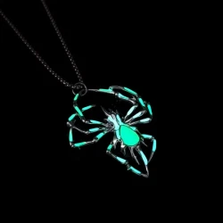 Glow-in-the-Dark 3D Luminous Spider Necklace