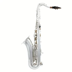 LADE Tenor Saxophone for Pros: Elegant Brass Body, Polished, Engraved White Shell Keys - Elevate Your Performance