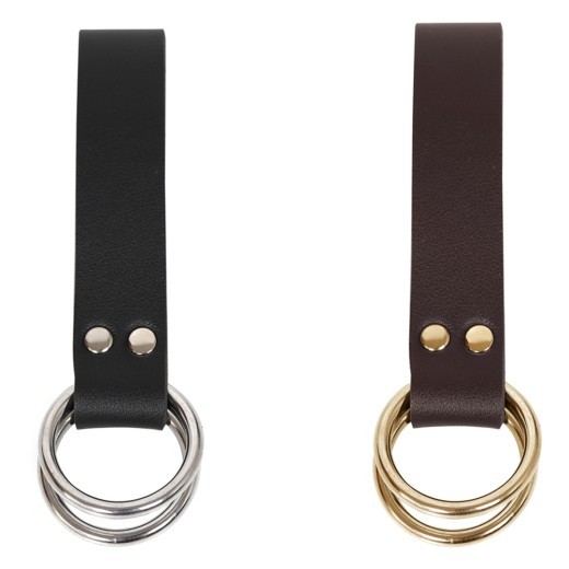 Women's Hiking Pleated Skirt Leather Metal Double Ring Buckle