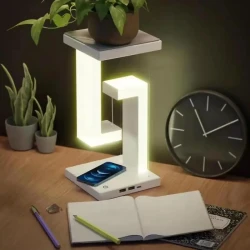 LED Table Lamp - Suspended Anti-Gravity Wireless Charging Desk Light