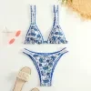 Women's Floral Print Bikini Set - Stylish Split Swimsuit