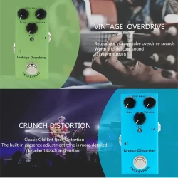 Electric Guitar Effect Mini Pedal Single Block Effect Classic Overload Metal Distortion Analog Delay Digital Delay DC 9V Eid Al-Adha Mubarak