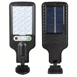 Solar-Powered LED Flood Light with Motion Sensor - 18 LED Outdoor Light for Garden, Yard, and Street