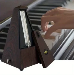 Precision Mechanical Metronome - Accurate Sound for Piano, Drum, Violin & Guitar - Durable & Versatile Practice Tool for Musicians of All Skill Levels - SOLO