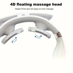 Portable USB Rechargeable Neck Massager - Deep Tissue Kneading for Neck & Shoulder Relief, Ideal Holiday Gift for Men & Women