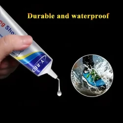 Upgraded 60ml Waterproof Shoe Glue - Strong Adhesive for Repairing Leather Shoes, Sports Shoes, and Sneakers