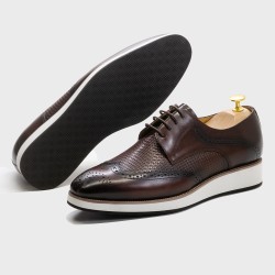 Casual Pointed Toe Derby Shoes