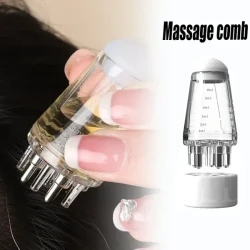 Hexagon Head Oil Applicator Comb Ball Massage Relaxation