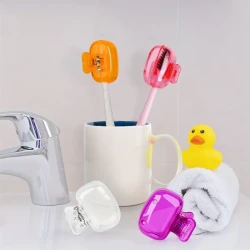 Toothbrush Storage Clip Travel Essential Protective Cap