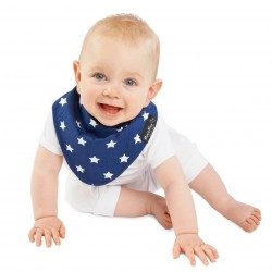 Bandana Bib | 4 Months to 3 Years | Navy Stars