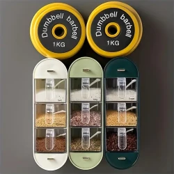 Wall Mounted Seasoning Box - 5-Compartment Spice Organizer for a Tidy Kitchen