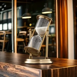 Rotating Crown Hourglass Timer