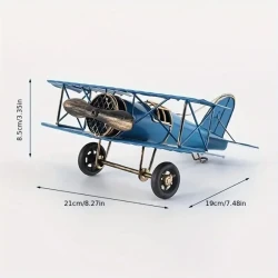 Creative Metal Airplane Toy - Retro Iron Office Desktop Decoration