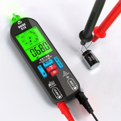 A1X Intelligent Digital Multimeter - Rechargeable, Non-Contact, Fast & Accurate DC/AC Voltage, Current, Resistance, Continuity, Temperature, Live Wires Check - Anti-Burn Design