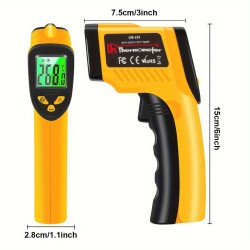 High-Precision Infrared Thermometer for Cooking, Grilling, and Engine Temperatures -58°F to 1022°F - Accurate and Easy to Use