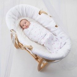 Dreamswaddle Baby Sleep Wrap | Pink Cross