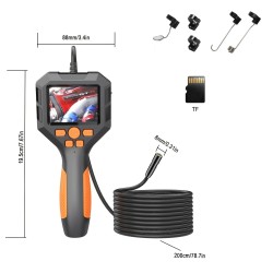 1080p Inspection Camera with Waterproof Flexible Probe and 2.8" IPS Screen - Perfect Tool for Home, Pipe, and Automotive Inspections