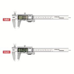 Stainless Steel Digital Caliper with Large LCD Screen and Automatic Closing Function - Measures in Inches and Millimeters (6 Inches /150 Mm) - Accurate and Easy to Use